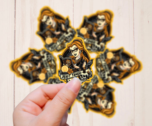 Goth Punk Princess, Belle, Vinyl Sticker