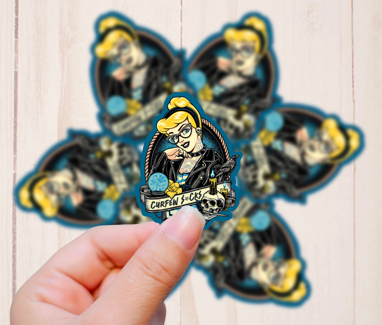 Goth Punk Princess, Cindy, Vinyl Sticker