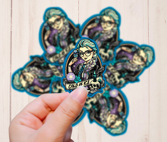 Goth Punk Princess, Elsa, Vinyl Sticker