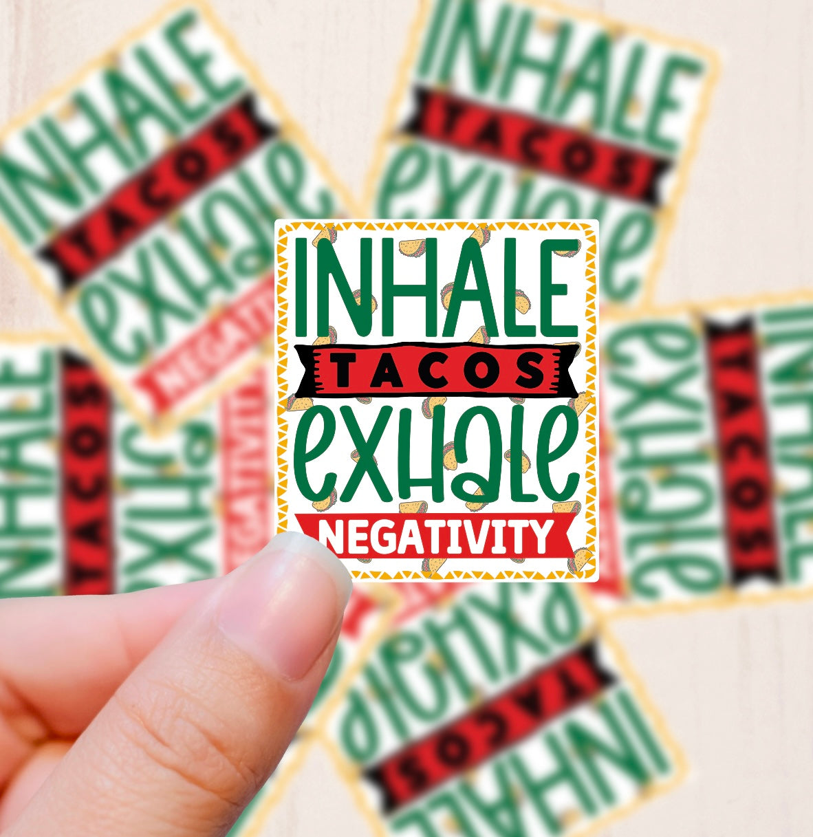 Tacos, Vinyl Sticker