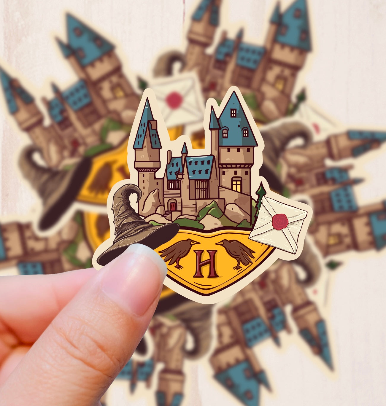 Hogwarts Castle, Harry Potter Inspired, Vinyl Sticker