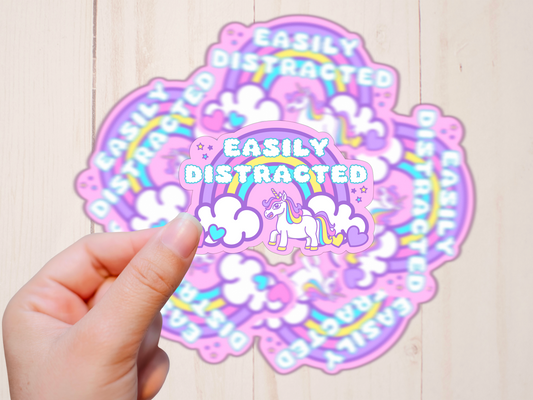 Easily Distracted, Vinyl Sticker