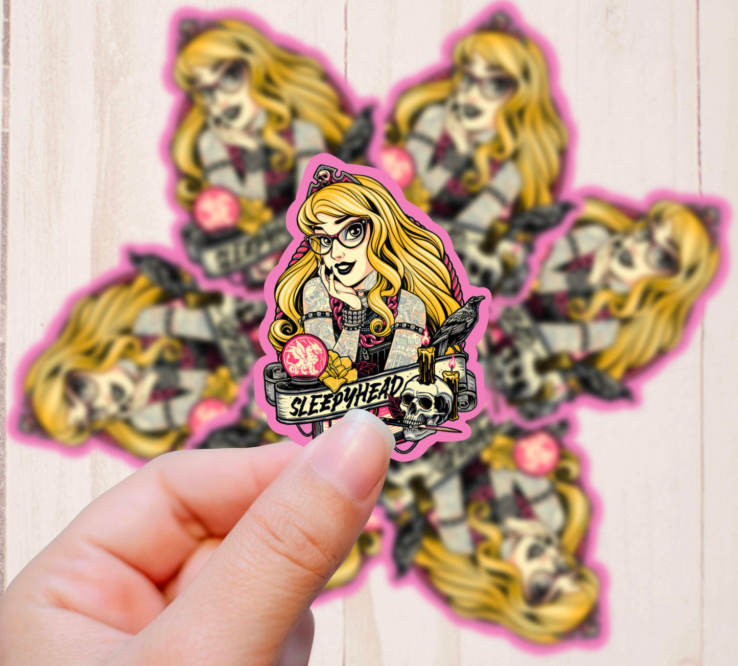 Goth Punk Princess, Aurora, Vinyl Sticker