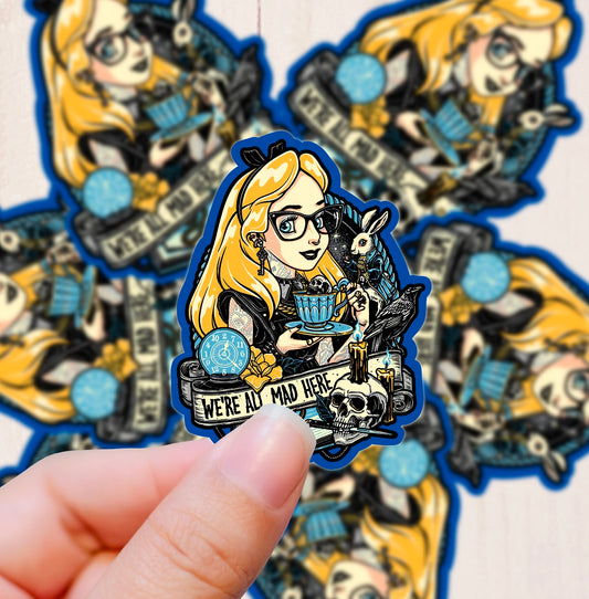 Goth Punk Princess, Alice, Vinyl Sticker
