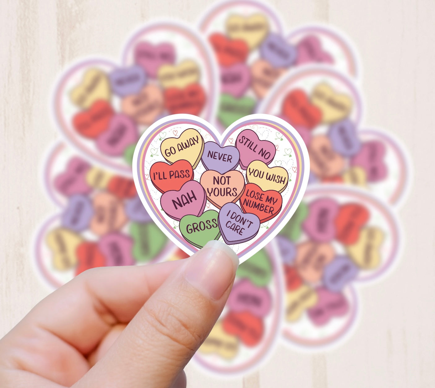 Be My Valentine, Vinyl Sticker