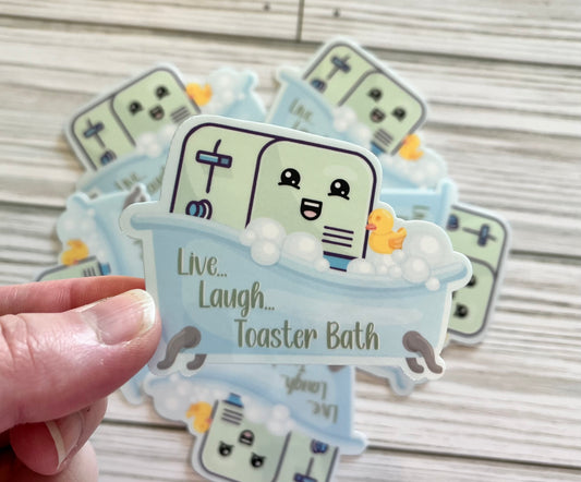 Toaster Bath, Vinyl Sticker