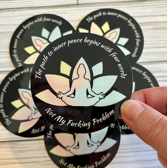 Inner Peace, Vinyl Sticker