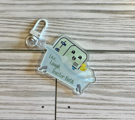 Toaster Bath, Acrylic Charm