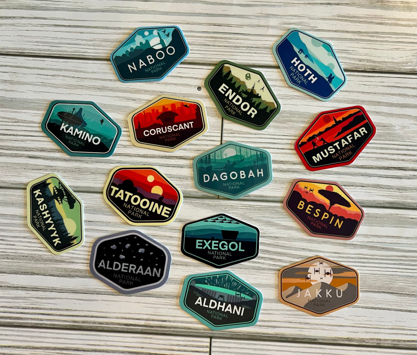 National Parks Mini Set, Vinyl Stickers