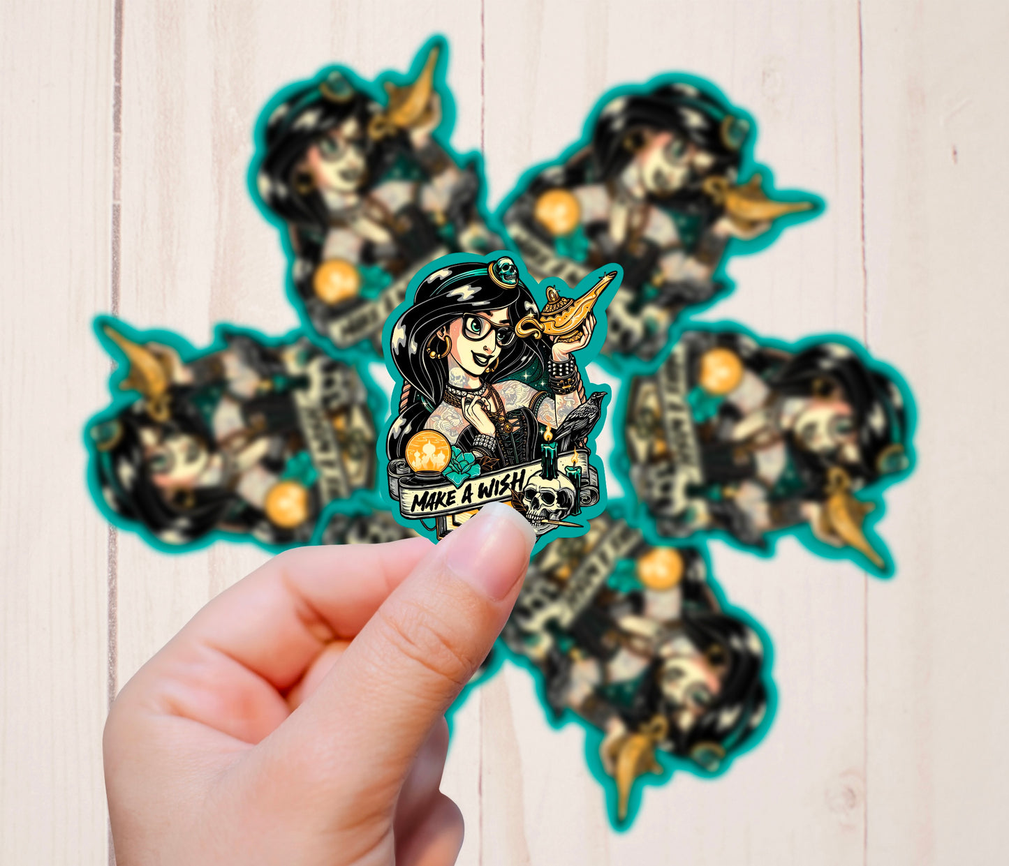 Goth Punk Princess, Jasmine, Vinyl Sticker