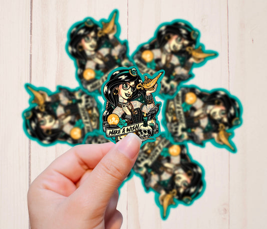 Goth Punk Princess, Jasmine, Vinyl Sticker