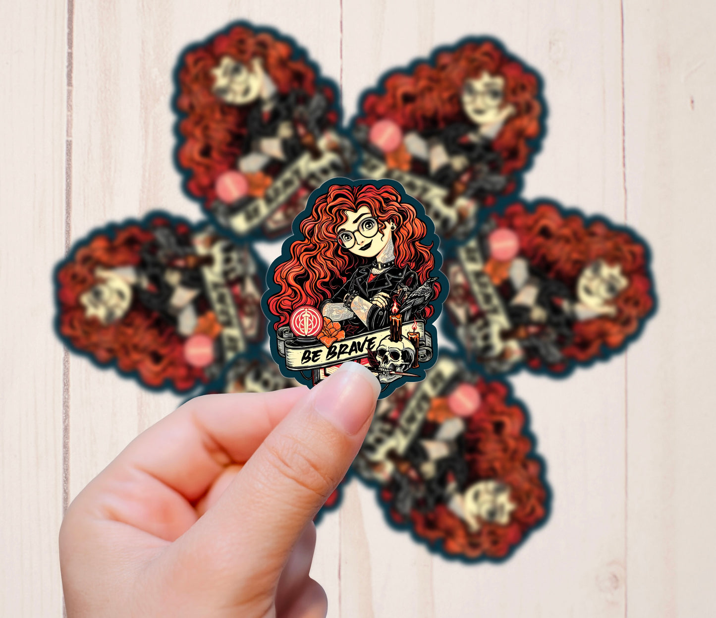 Goth Punk Princess, Merida, Vinyl Sticker