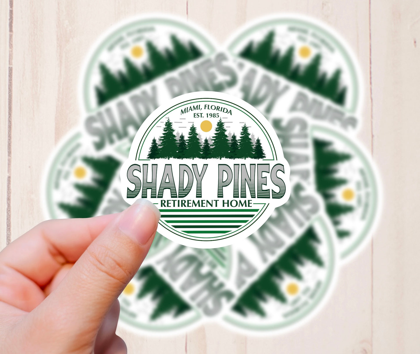 Shady Pines (Golden Girls Inspired), Vinyl Sticker