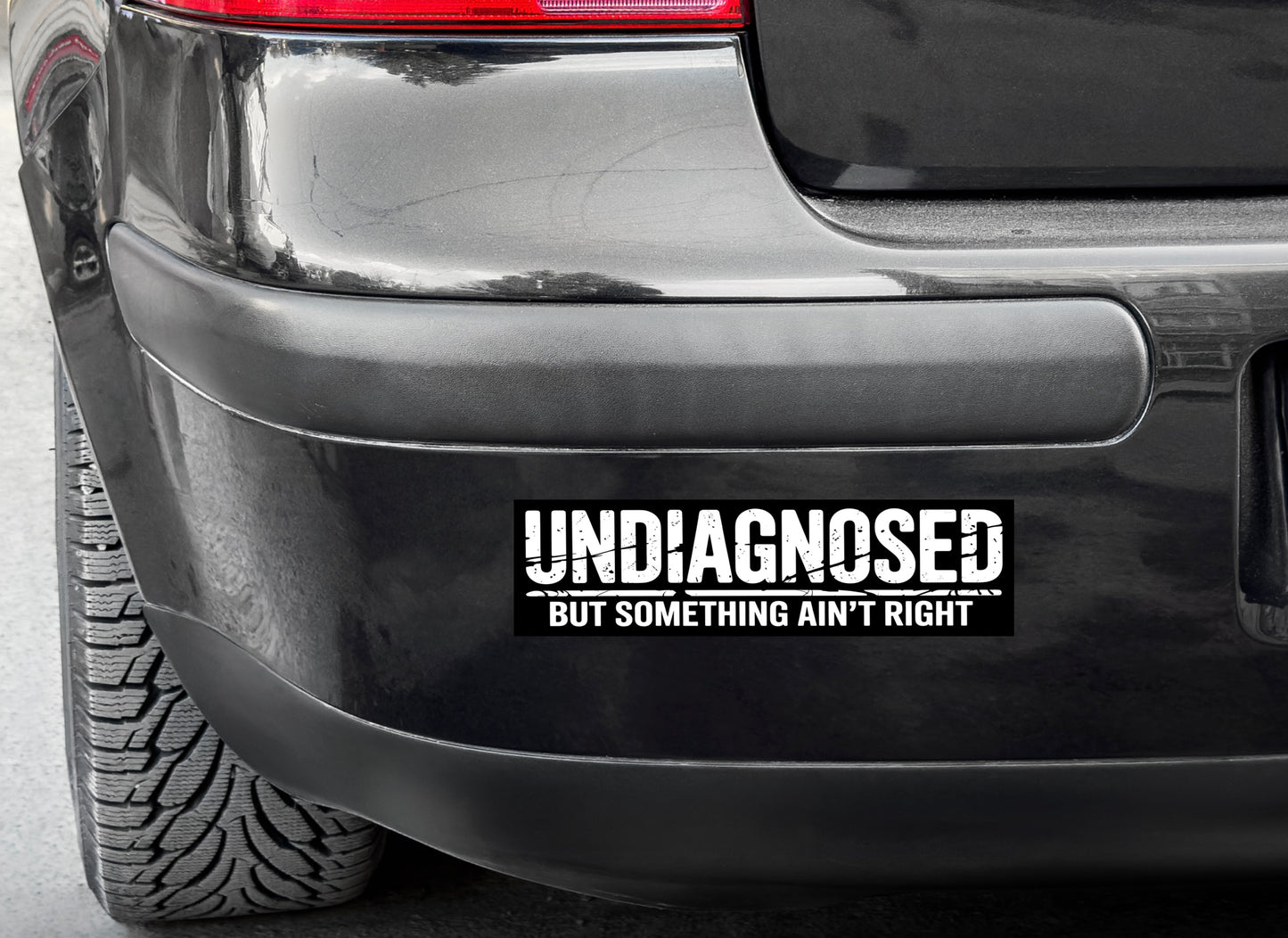 Undiagnosed, Vinyl Bumper Sticker
