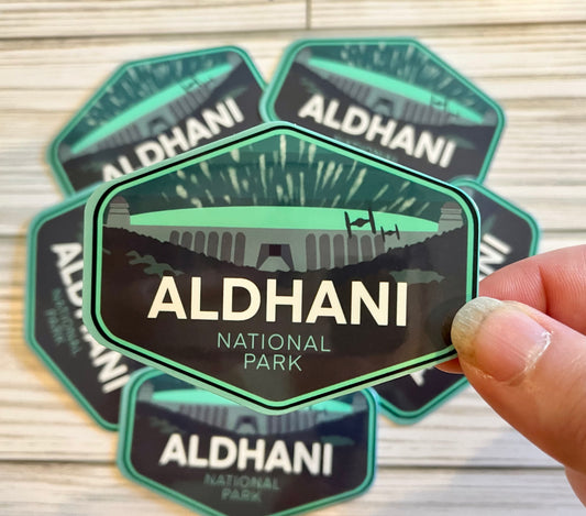 Star Wars National Park, Aldhani, Vinyl Sticker