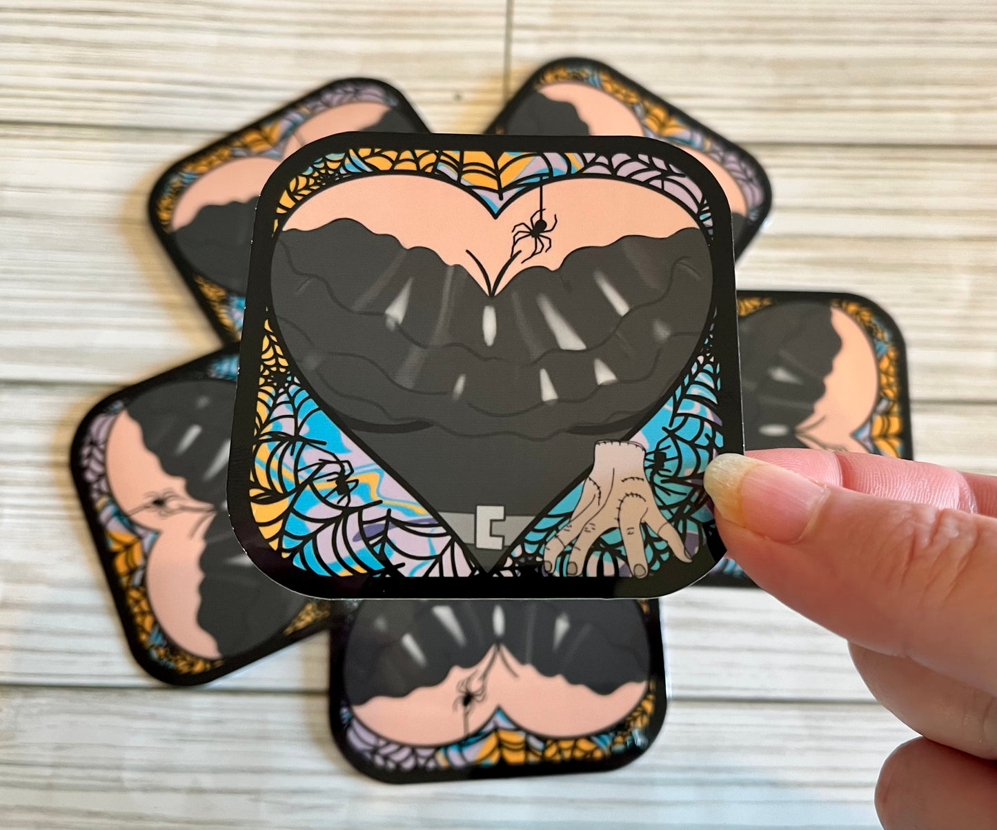 Busty, Morticia, Vinyl Sticker