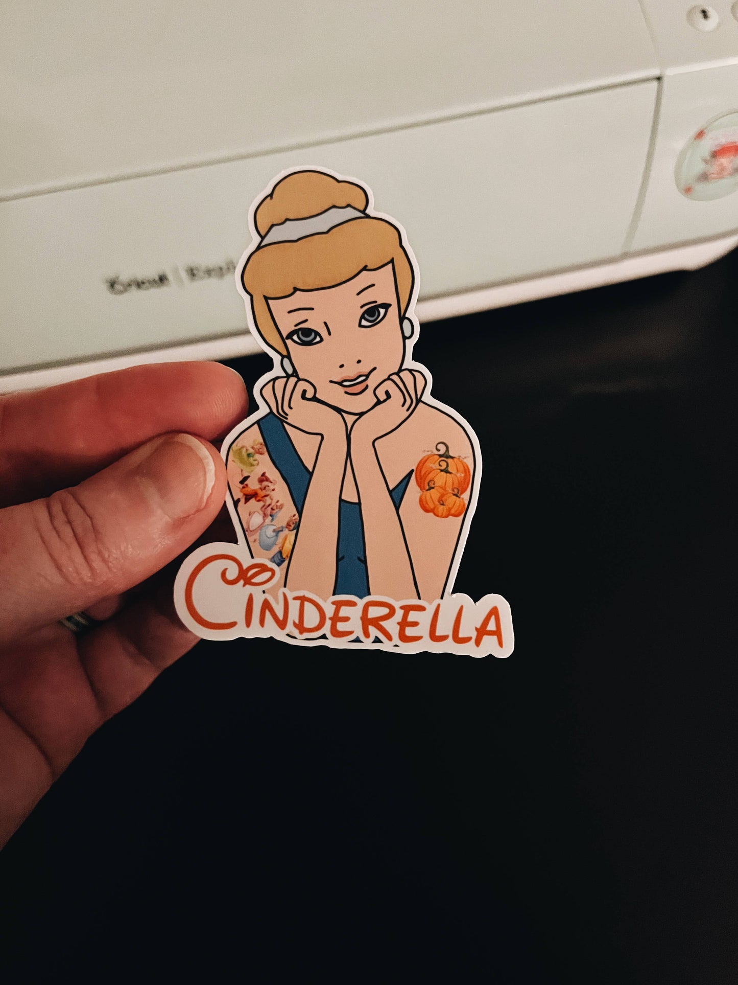 Cinderella, Vinyl Sticker, Disney Princess