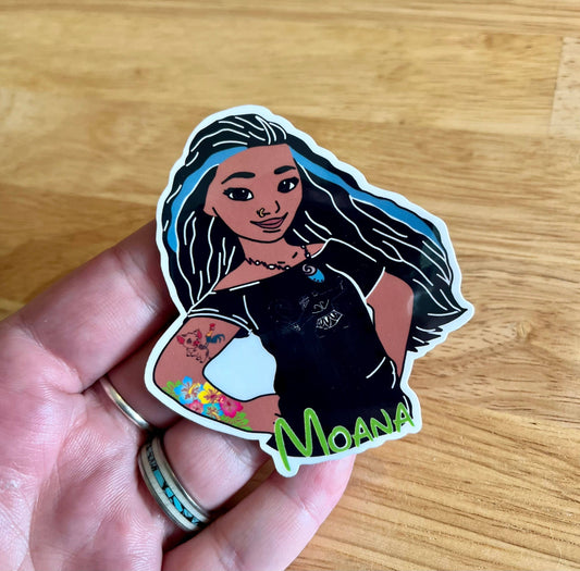 Moana, Vinyl Sticker, Disney Princess