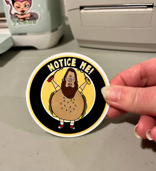 Bob's Burgers, Gene, Beefsquatch, Vinyl Sticker
