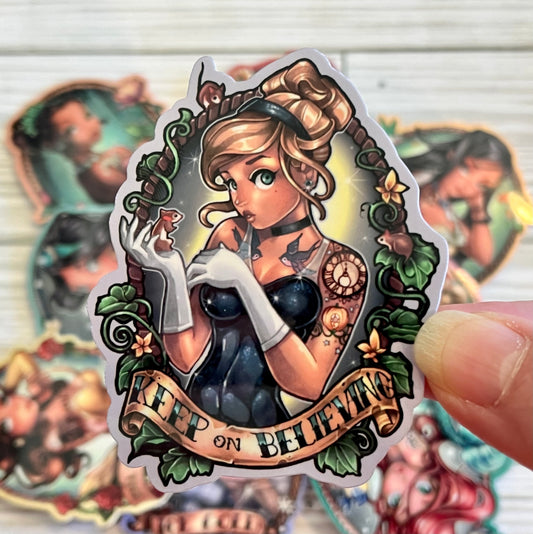 Badass Babes, Believe Cindy, Vinyl Sticker
