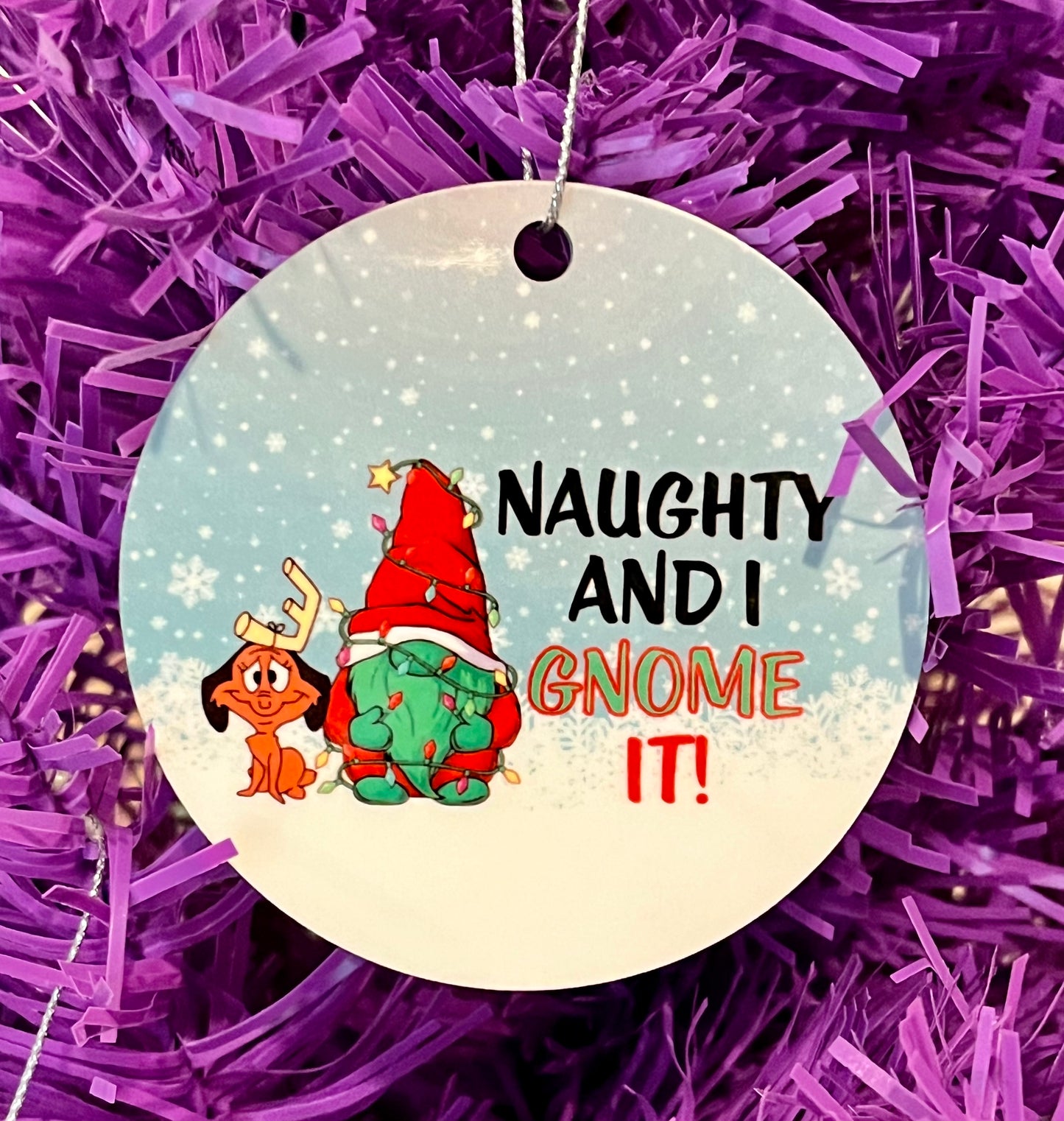 Naughty Gnome Ornament