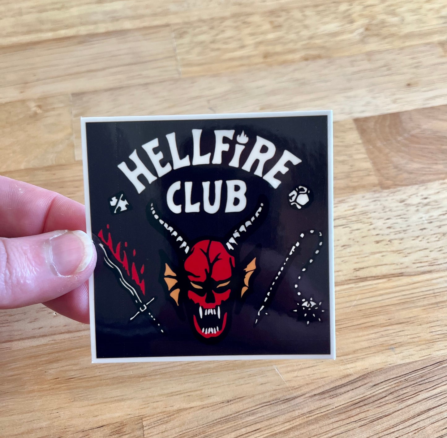 Hellfire Club, Vinyl Sticker, Stranger Things