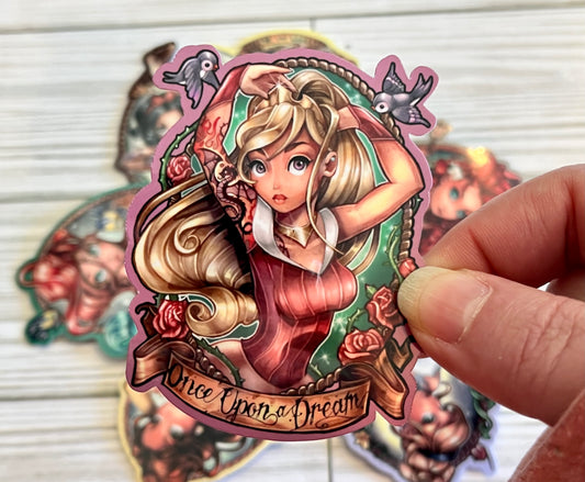 Badass Babes, Dreamy Aurora, Vinyl Sticker