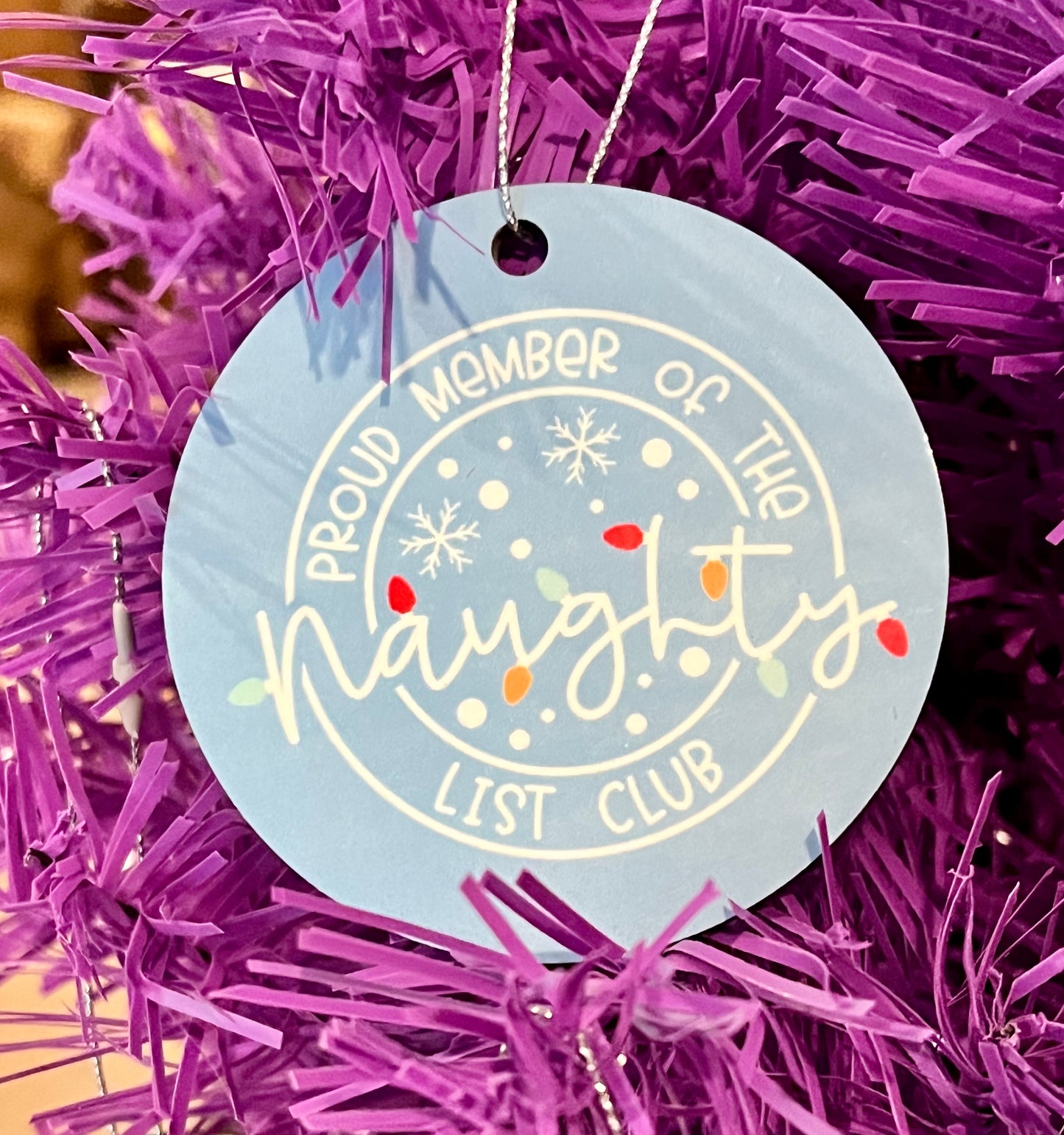 Naughty List Club Ornament