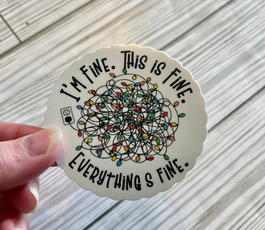 Tangled Lights, Vinyl Sticker