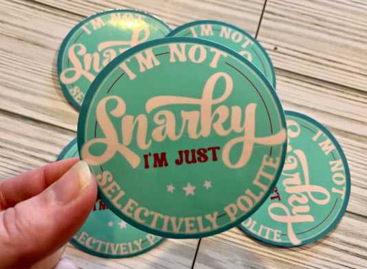 Selectively Polite, Vinyl Sticker