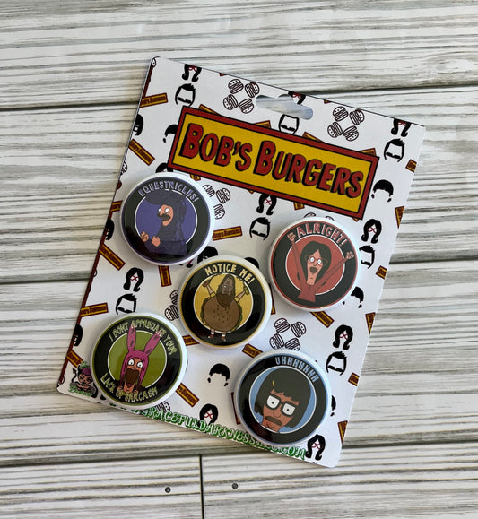 Bob's Burgers, Pin Back Button Set