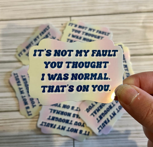 Normal, Vinyl Sticker