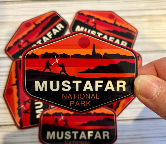 Star Wars National Park, Mustafar, Vinyl Sticker