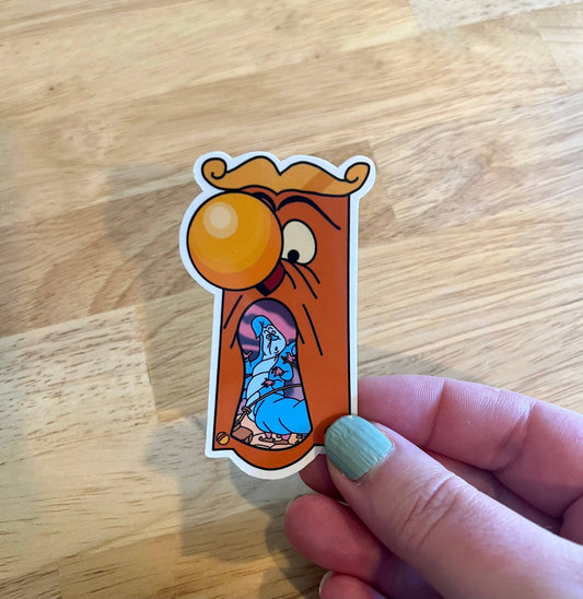 Caterpillar, Disney, Vinyl Sticker, Alice in Wonderland