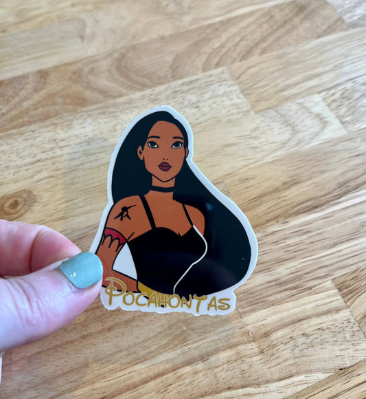 Pocahontas, Disney Princess, Vinyl Sticker