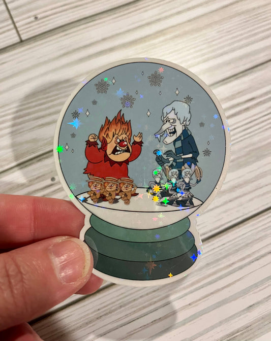Miser Brothers, Christmas, Vinyl Sticker