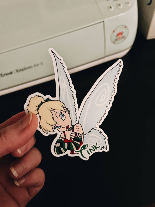 Tinkerbell, Vinyl Sticker, Disney Princess