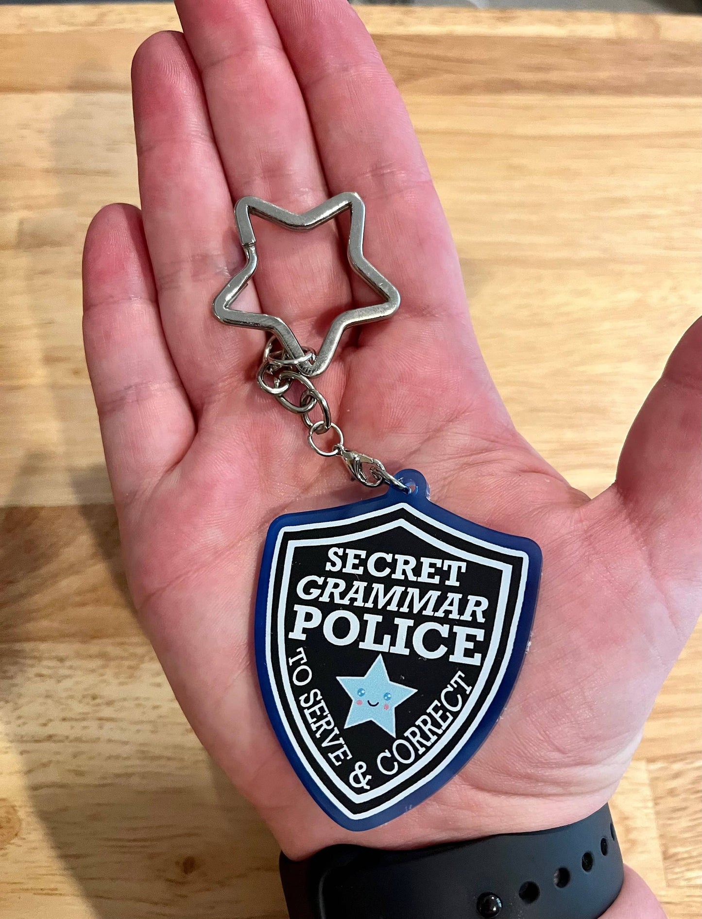 Secret, Grammar Police, Acrylic Charm