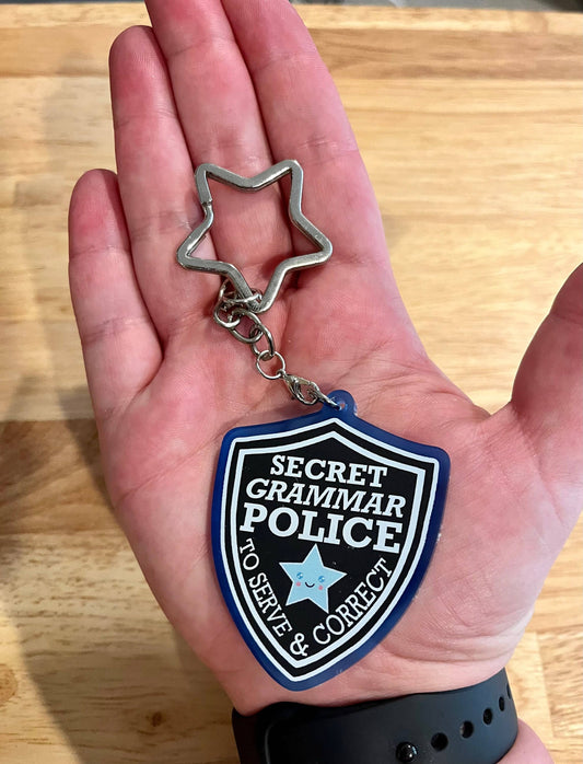 Secret, Grammar Police, Acrylic Charm