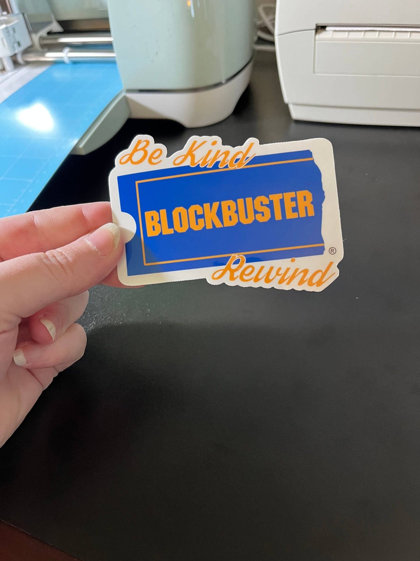 Be Kind Rewind, Vinyl Sticker, Blockbuster