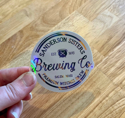 Sanderson Sisters Brewing Co, Hocus Pocus, Vinyl Sticker