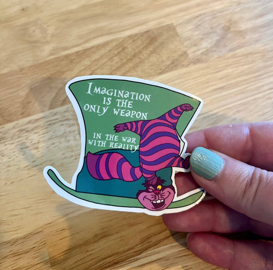 Cheshire Cat, Disney, Vinyl Sticker, Alice in Wonderland