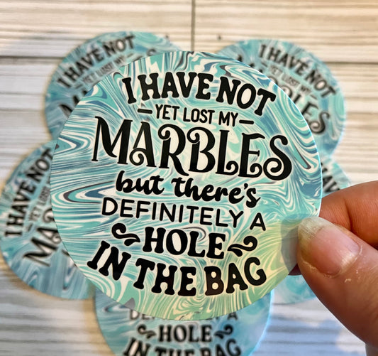 Marbles, Vinyl Sticker