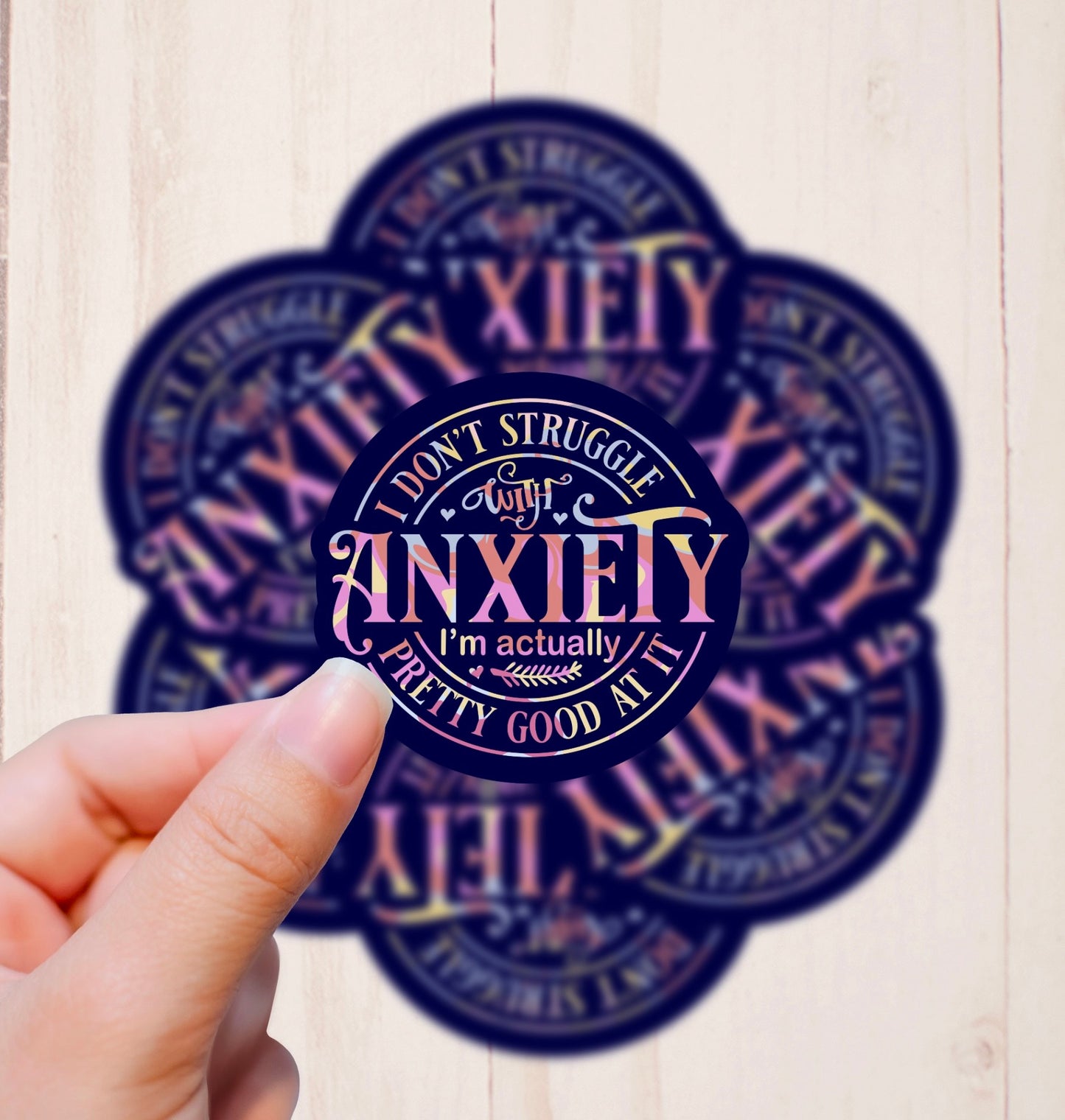 Anxiety, Vinyl Sticker