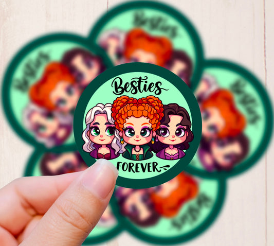 Besties Forever, Sanderson Sisters, Vinyl Sticker