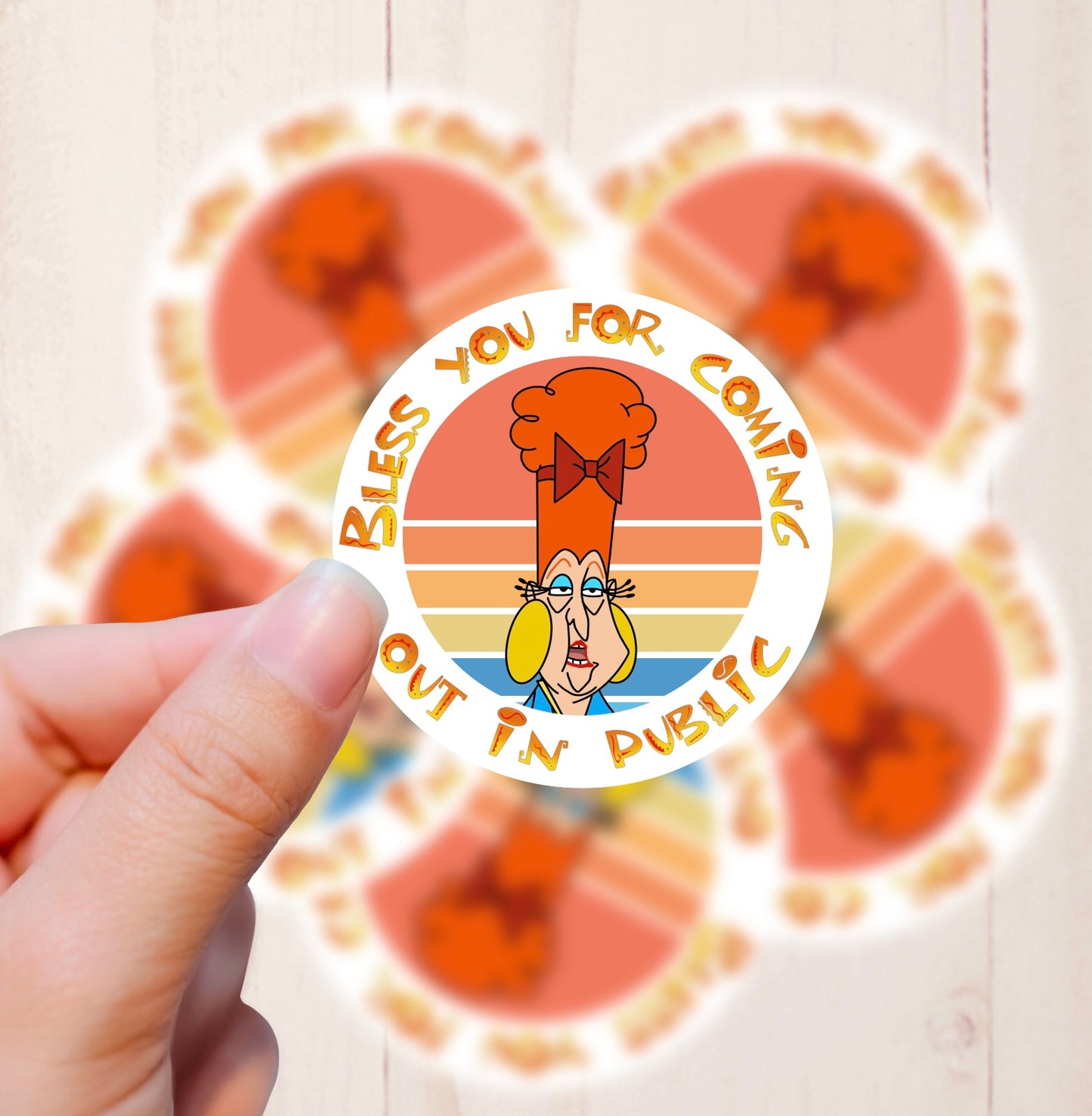 Bless You, (Emperor’s New Groove Inspired), Vinyl Sticker