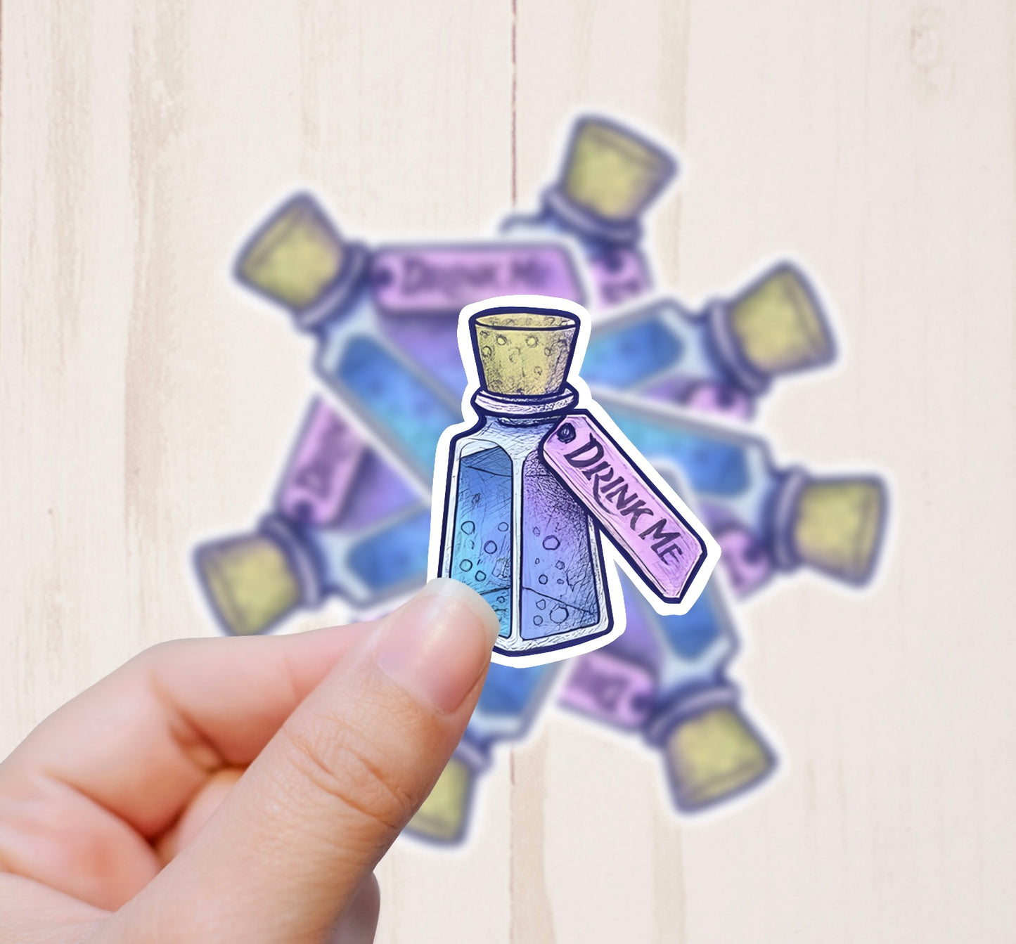 Drink Me Potion, Vinyl Sticker