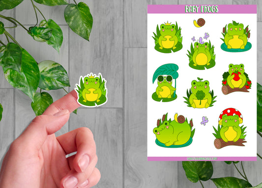 Baby Frogs Sticker Sheets