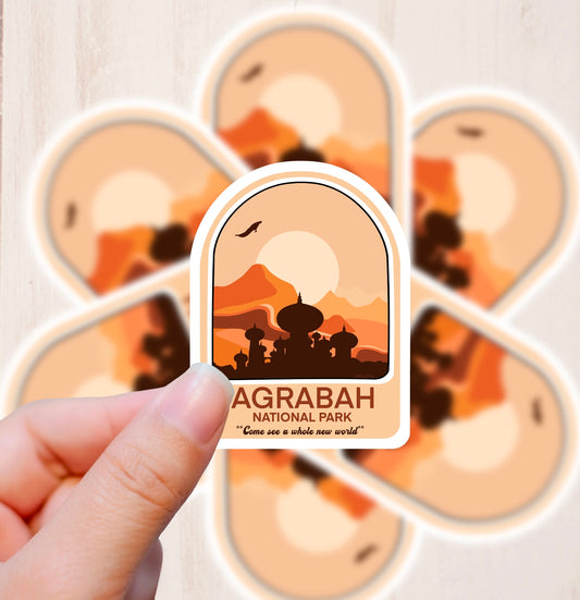 National Park, Agrabah, Vinyl Sticker