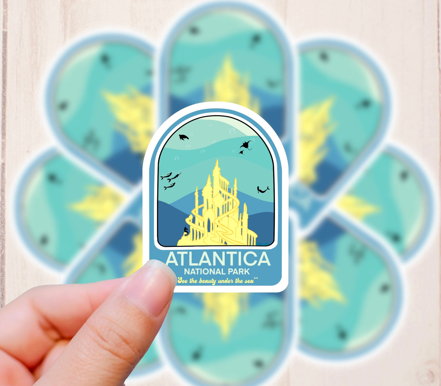 National Park, Atlantica, Vinyl Sticker